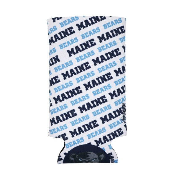 Repeating Maine Black Bears Slim Can Koozie
